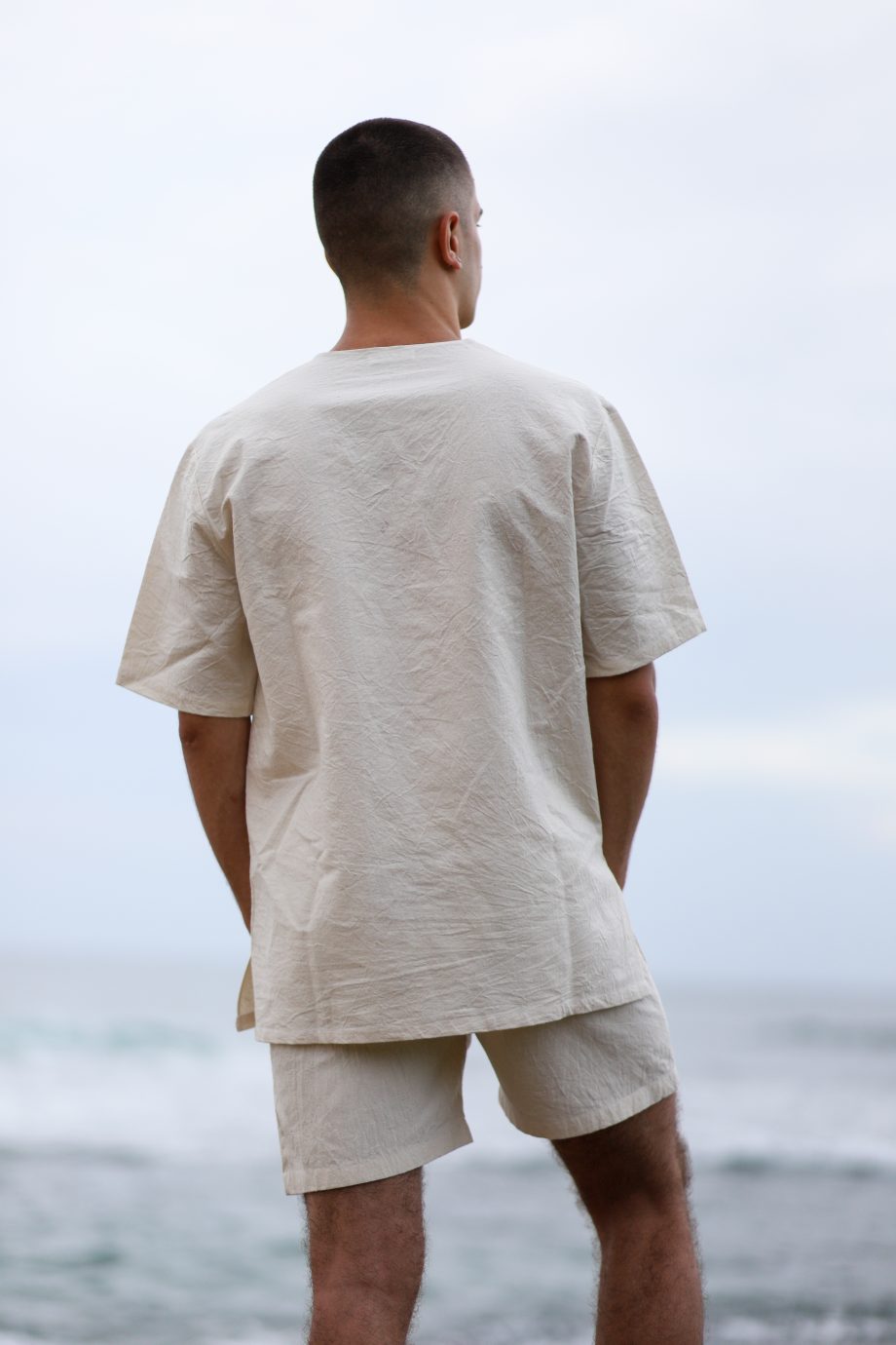 Higher Himalayan's 'V Shirt' features a relaxed fit and a distinctive V-neckline, crafting an air of casual sophistication. Made from the same high-quality, ethically sourced Himalayan hemp, this shirt is a testament to timeless style, merging the laid-back essence of beach life with an understated elegance suitable for any setting.